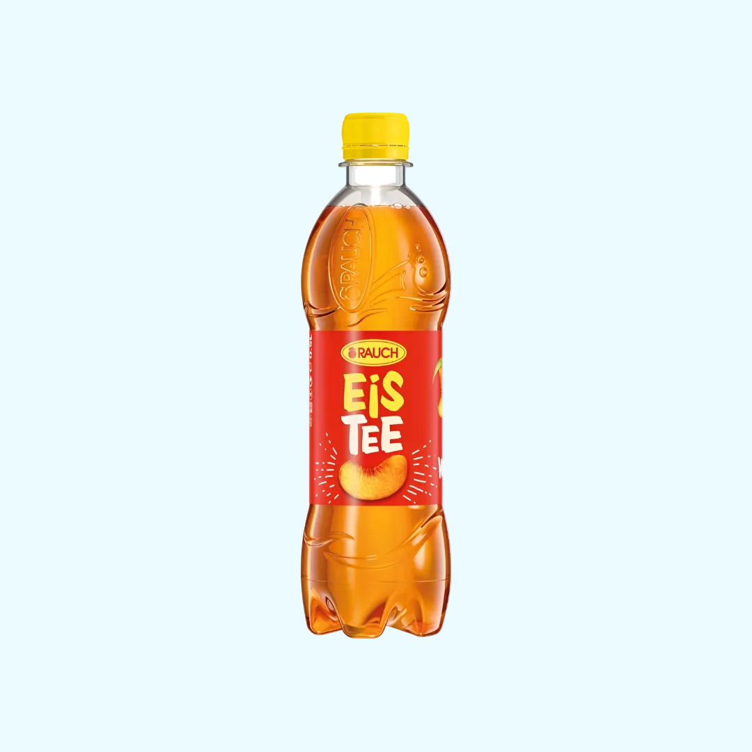 Rauch Eistee Pfirsich Fl. 0,5l zzgl. € 0,25 EWP - SNACKS24.AT