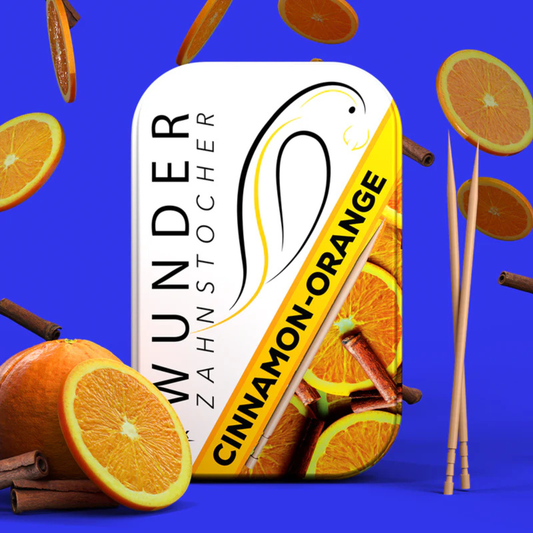 Wunder Zahnstocher Zimt Orange Metalldose 100Stk. - KROSTORE.AT