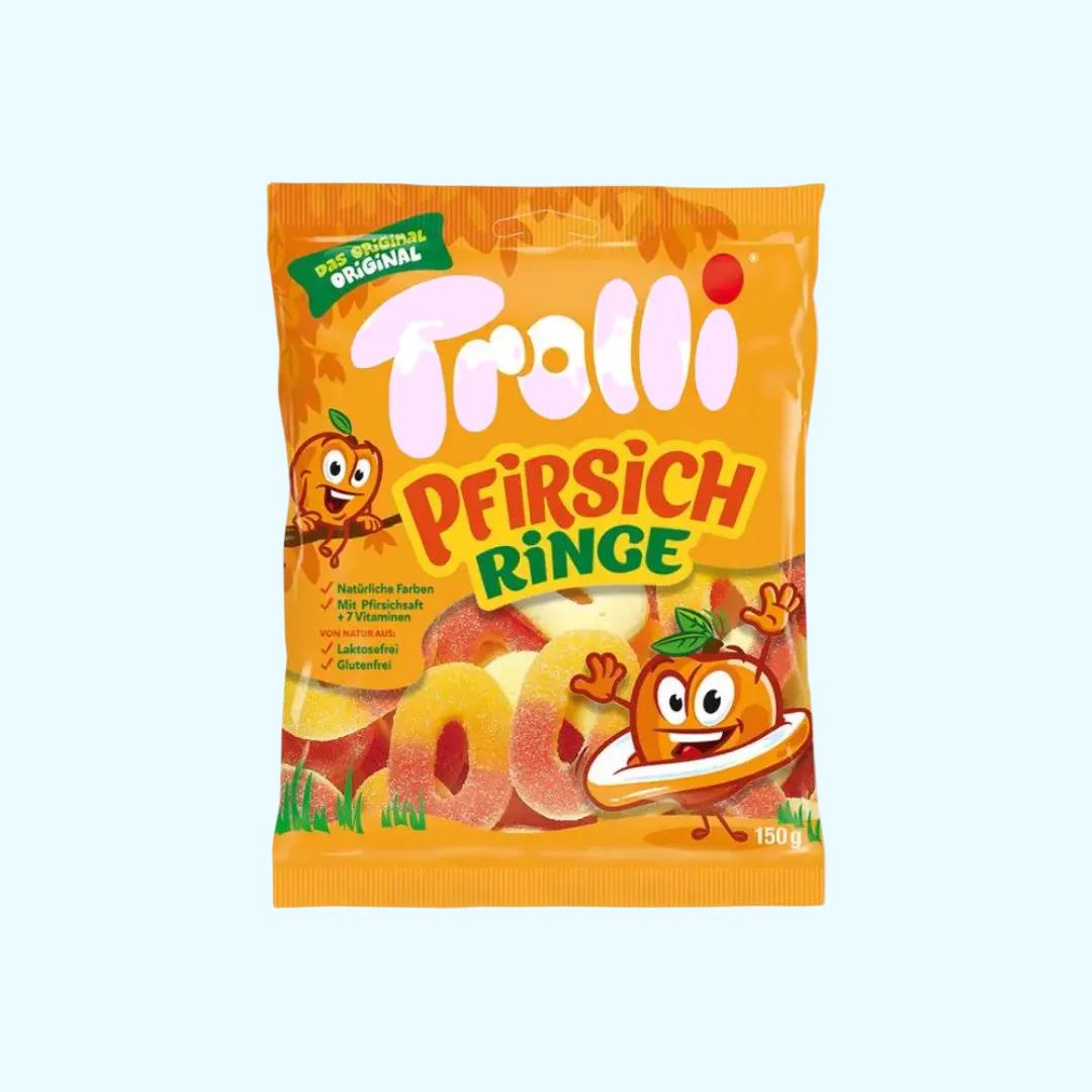 Trolli Pfirsich Ringe 150g - SNACKS24.AT
