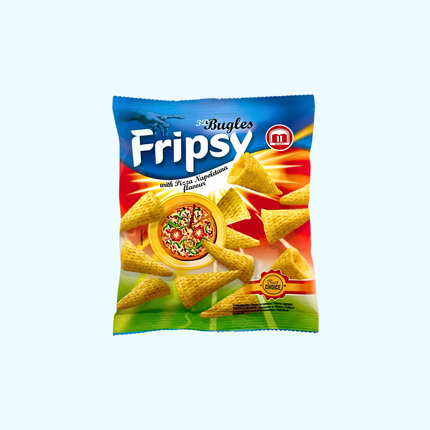 Fripsy Crispy Bugles Pizza 50g - SNACKS24.AT