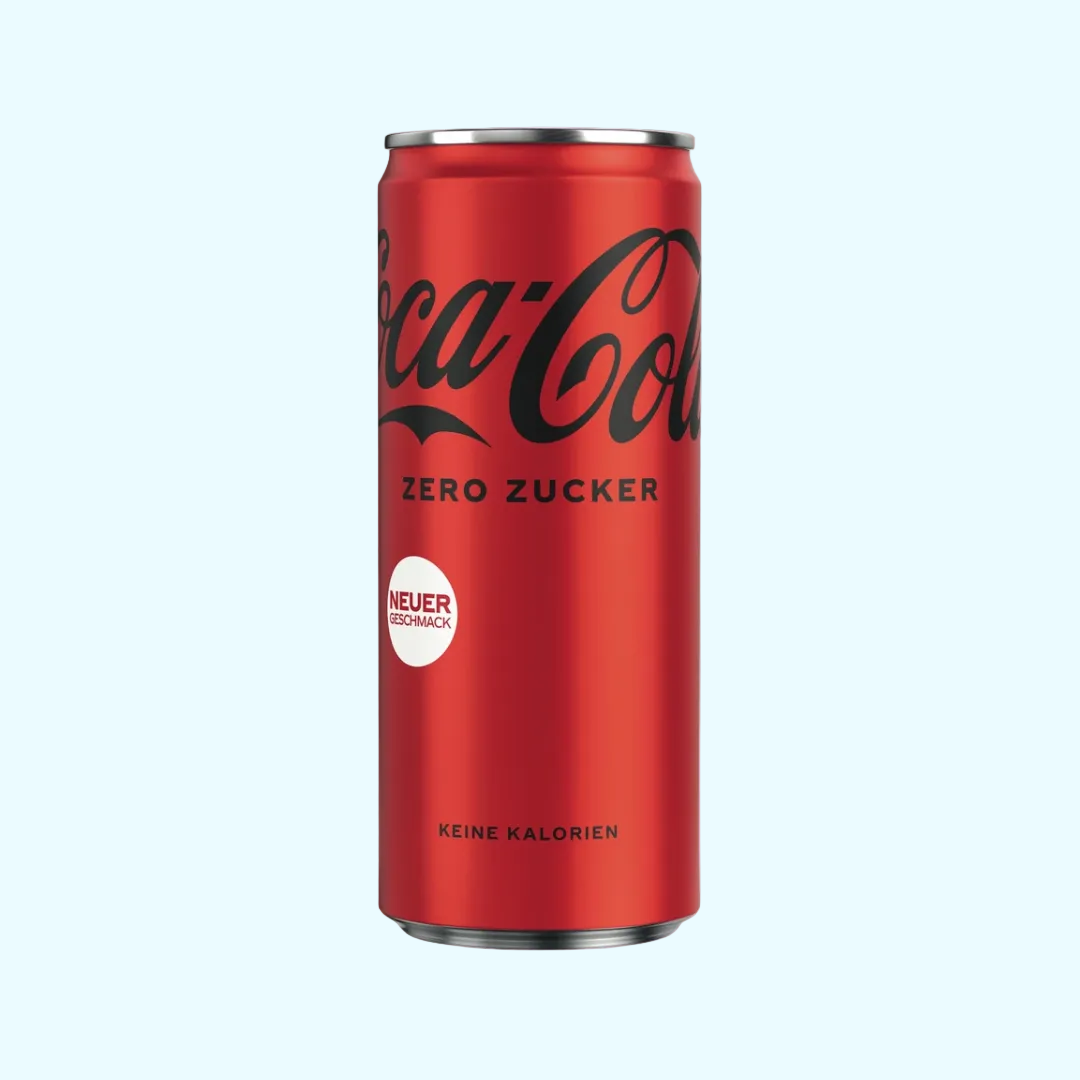 Coca‑Cola Zero Zucker Ds. 0,33l zzgl. € 0,25 EWP - SNACKS24.AT