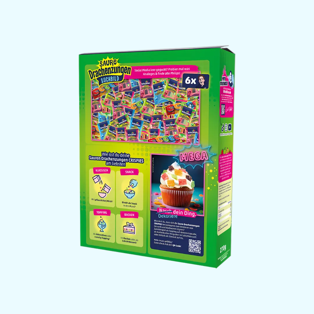 hitschies Saure Drachenzungen Crispies 270 g kaufen | KroStore