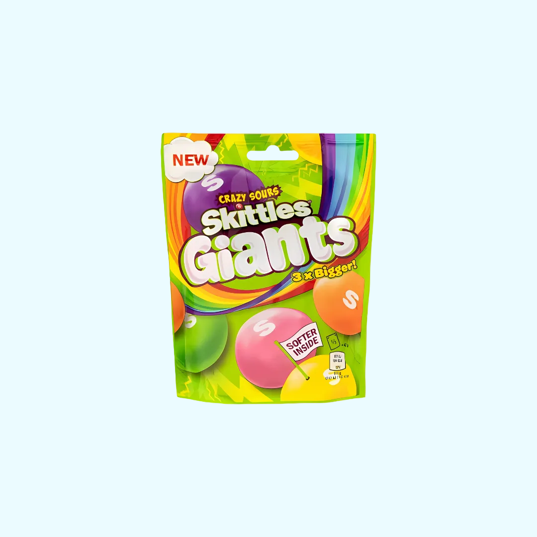 Skittles Giants - 3x Bigger! Crazy Sours 132g - SNACKS24.AT