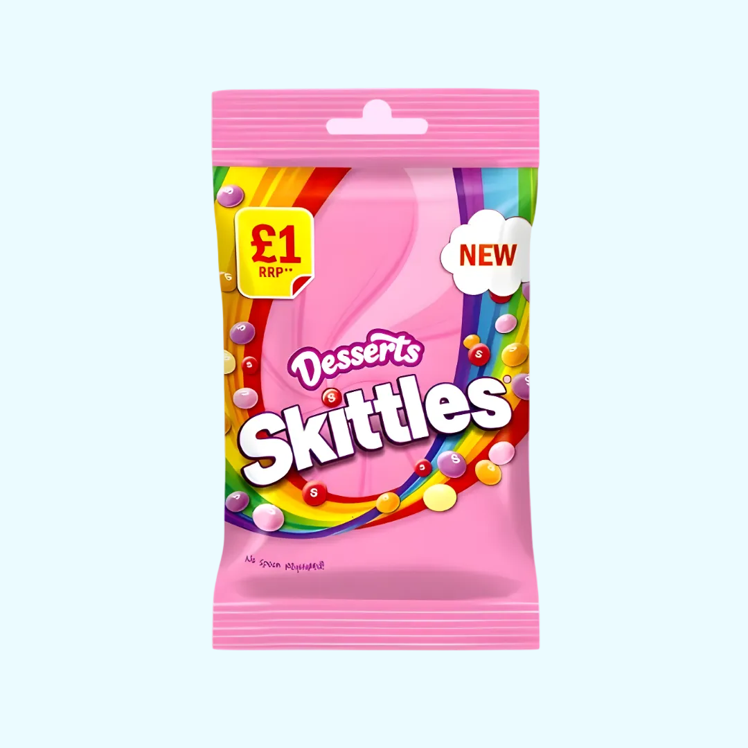 Skittles Dessert - Pink 125g - MHD 17.04.2026 - SNACKS24.AT