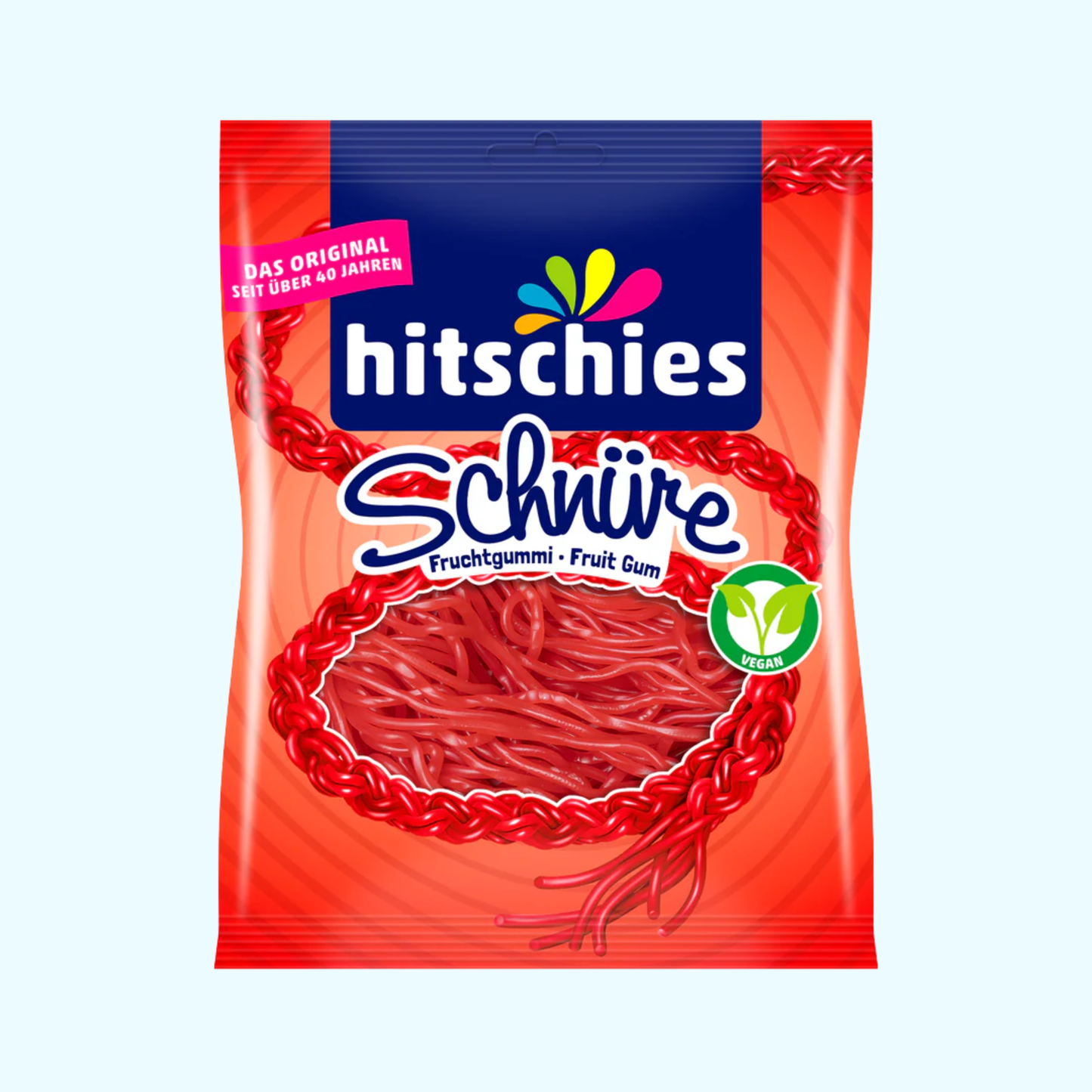hitschies Schnüre Erdbeere 125g - KROSTORE.AT
