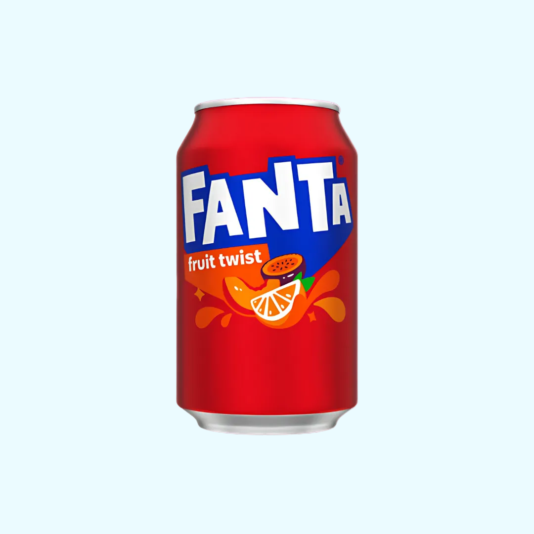 Fanta Fruit Twist Ds. 0,33l zzgl. € 0,25 EWP - MHD 30.04.2026 - SNACKS24.AT