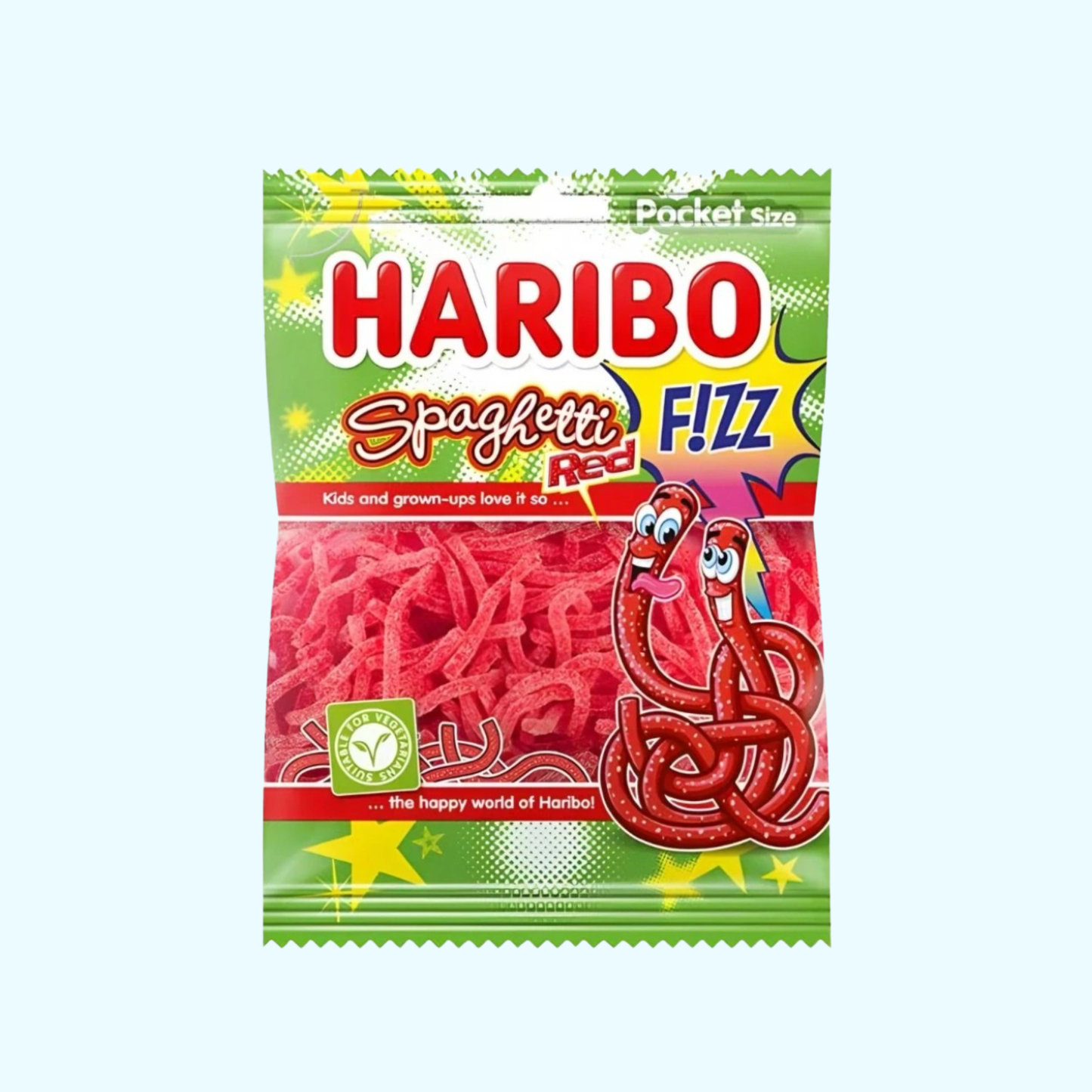 Haribo Spaghetti Red Fizz 70g - KROSTORE.AT