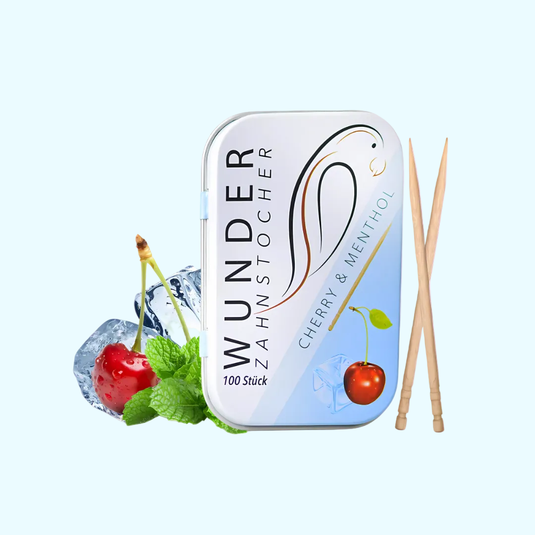 Wunder Zahnstocher Kirsch Menthol Metalldose 100Stk. - KROSTORE.AT