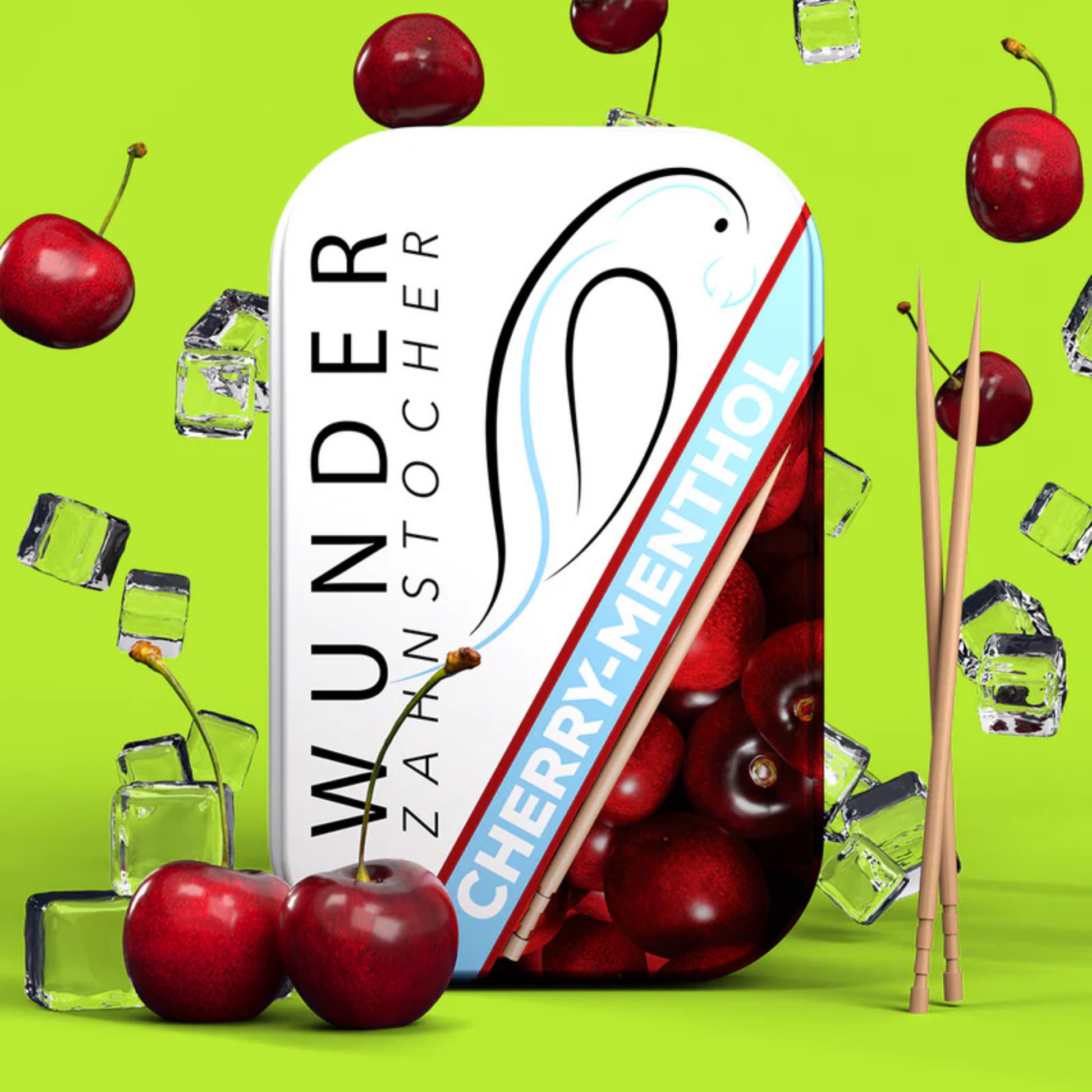 Wunder Zahnstocher Kirsch Menthol Metalldose 100Stk. - KROSTORE.AT