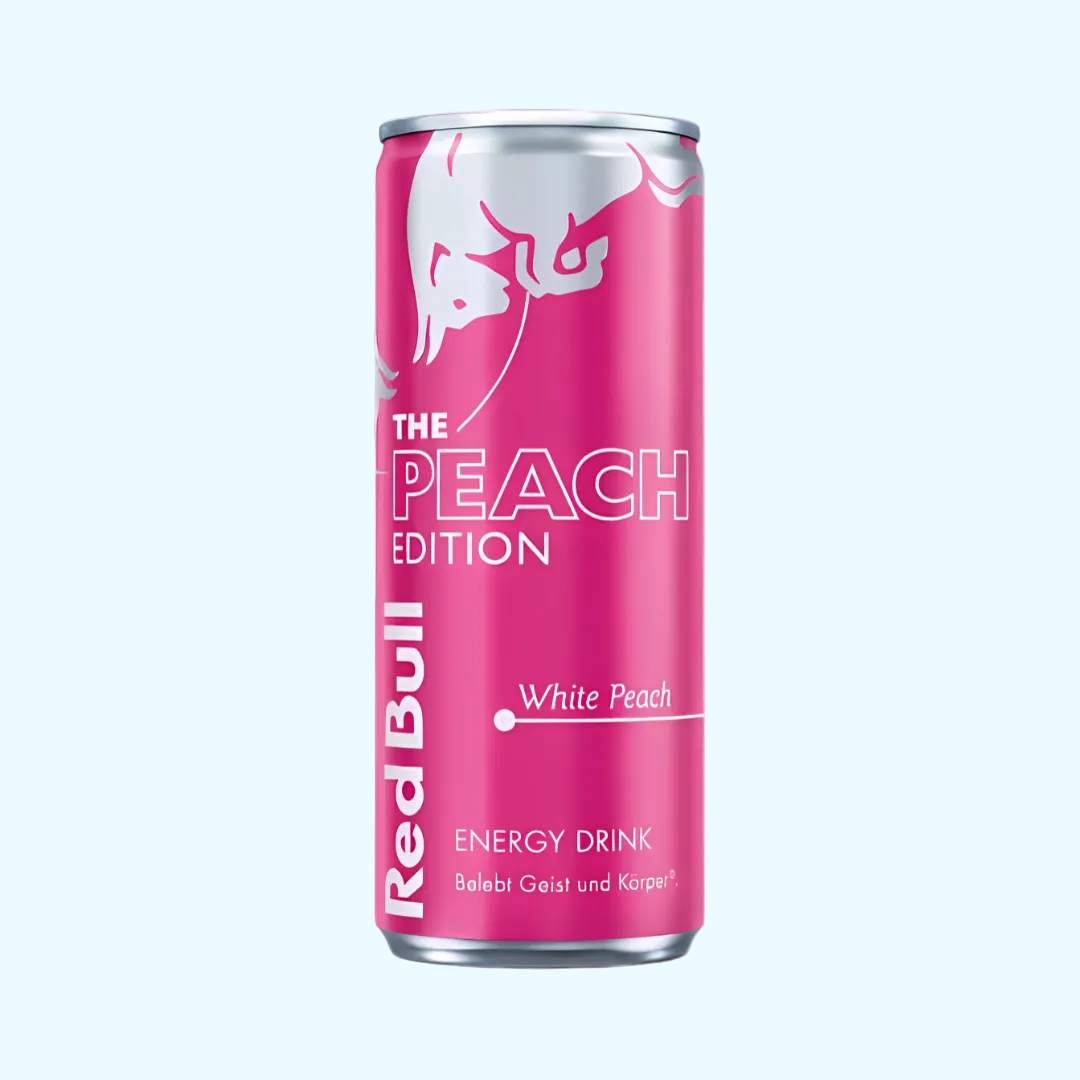 Red Bull THE PEACH EDITION Ds. 0,25l zzgl. € 0,25 EWP - SNACKS24.AT
