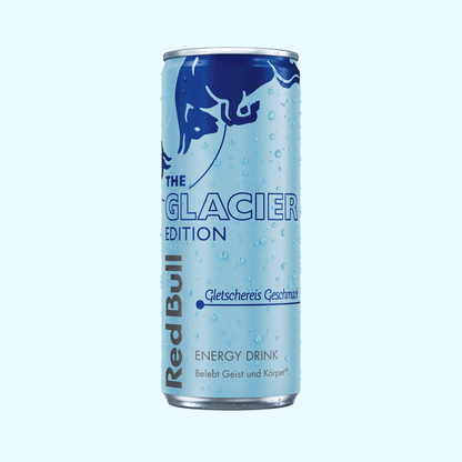 Red Bull THE GLACIER EDITION - Gletschereis Geschmack Ds. 0,25l zzgl. € 0,25 EWP - SNACKS24.AT