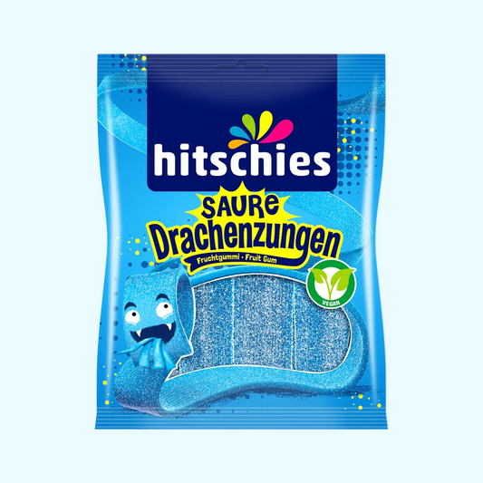 hitschies Saure Drachenzungen blau 125g - KroStore