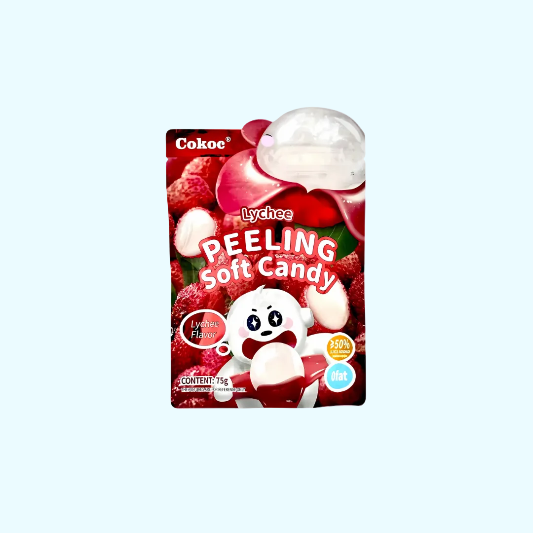 Peelable Gummies - Lychee (Red) 75g - SNACKS24.AT