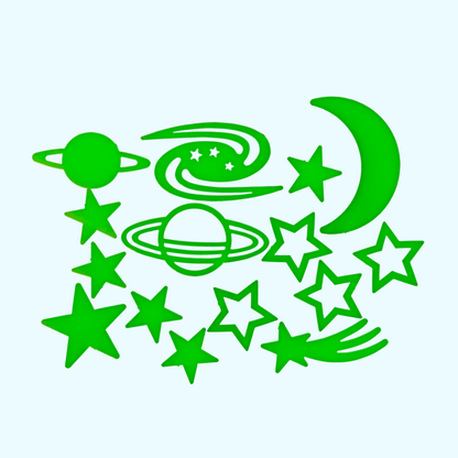 Glow in the Dark Wanddekoration - Sterne & Galaxie kaufen | KroStore