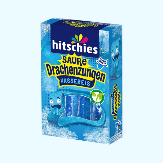 hitschies Saure Drachenzungen Wassereis blau 10x40ml - KroStore