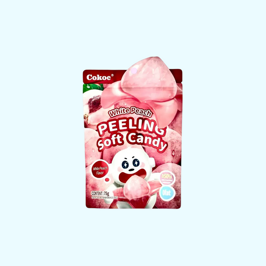 Peelable Gummies - White Peach (Pink) 75g - SNACKS24.AT