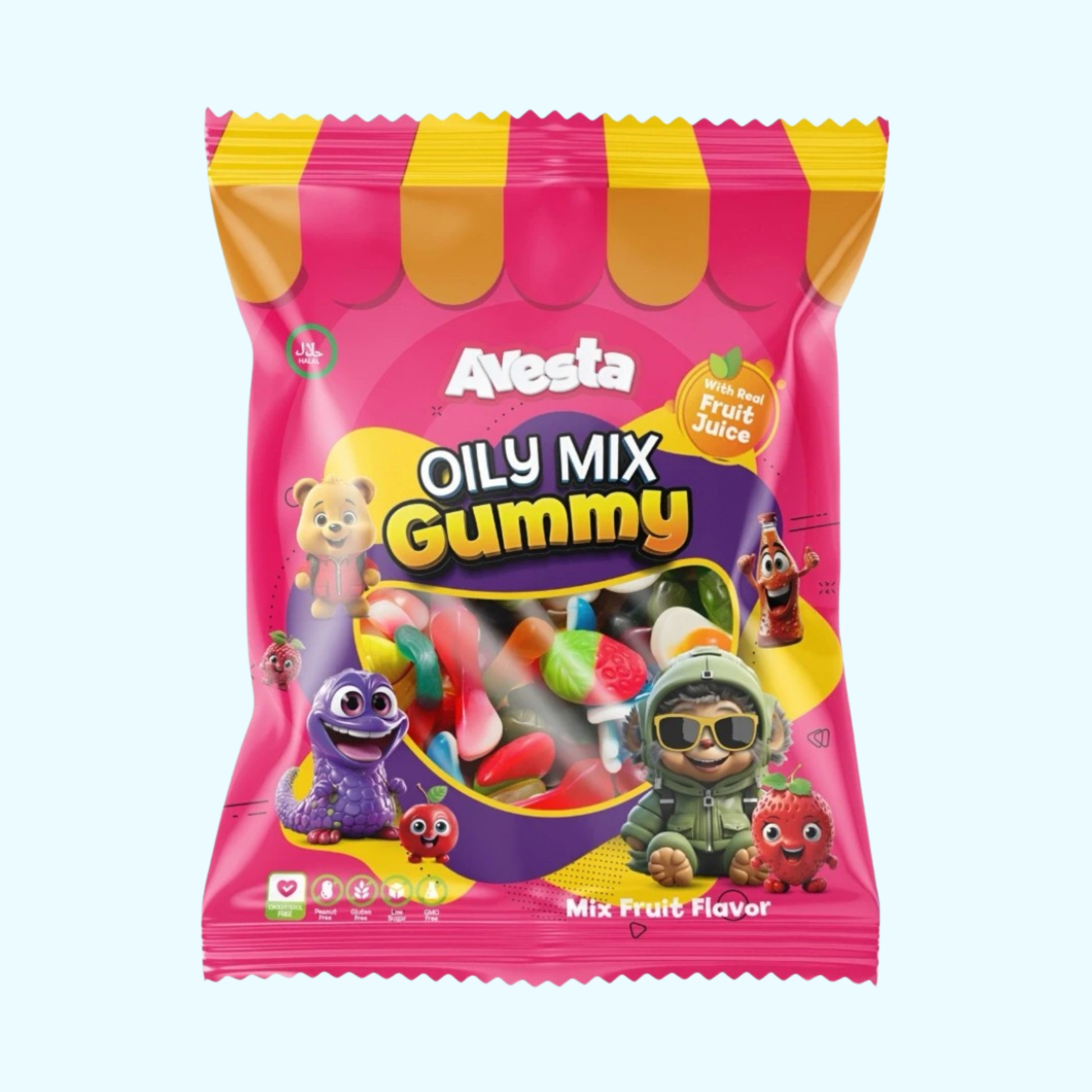 Avesta Halal Oily Mix Party - Mix Fruit Flavour 80g kaufen | KroStore
