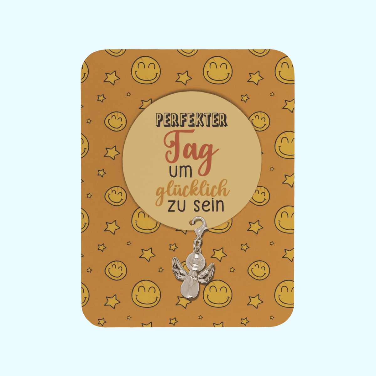 Engelsanhänger auf Karte - Perfekter Tag um glücklich zu sein kaufen | KroStore