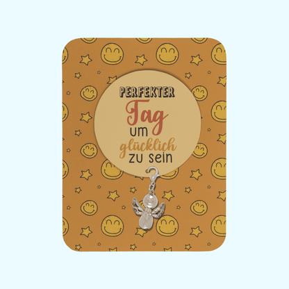 Engelsanhänger auf Karte - Perfekter Tag um glücklich zu sein kaufen | KroStore