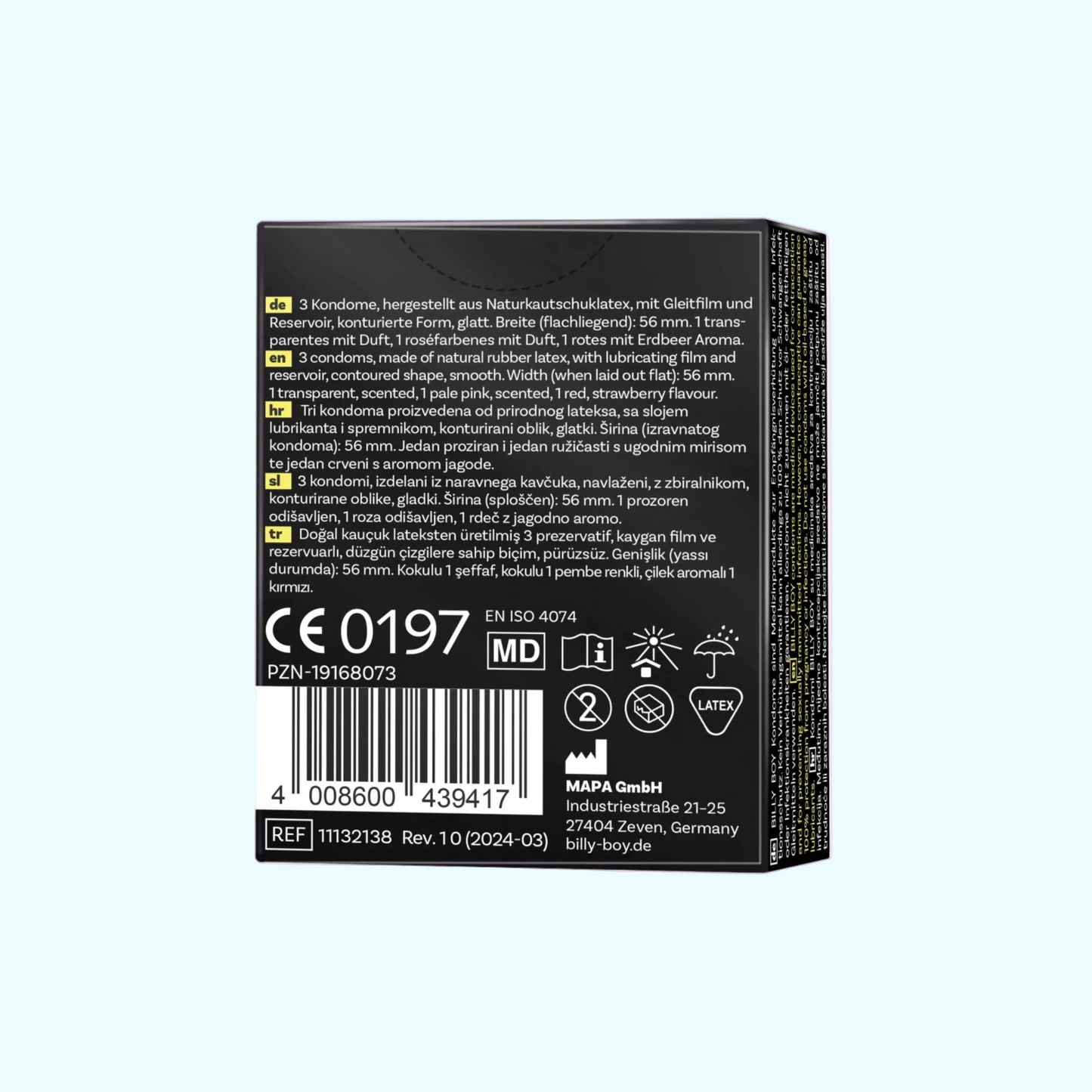 Billy Boy Kondome Sinnliche Vielfalt 3er Pack - SNACKS24.AT