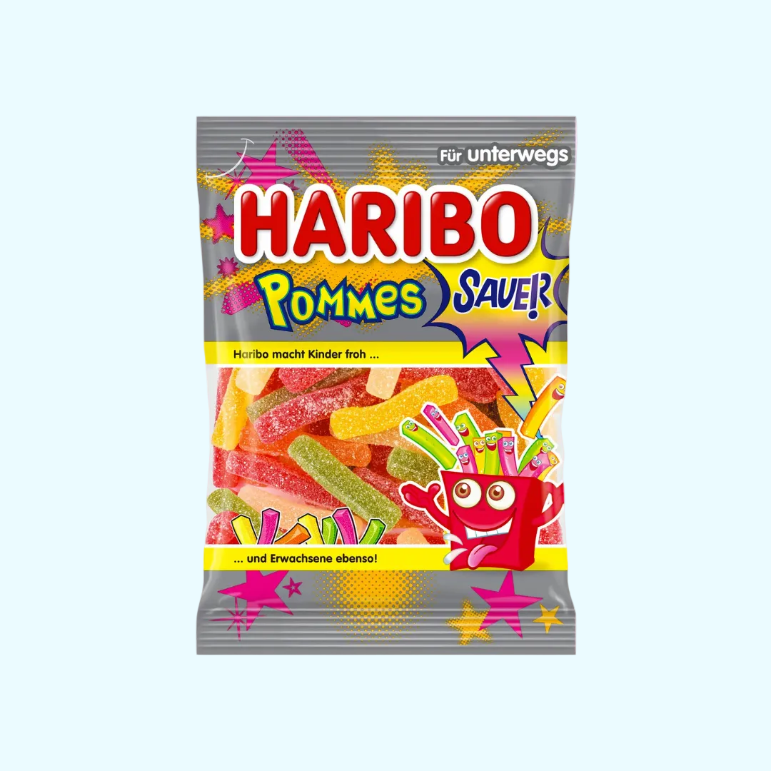 Haribo Pommes SAUER 100g - KROSTORE.AT