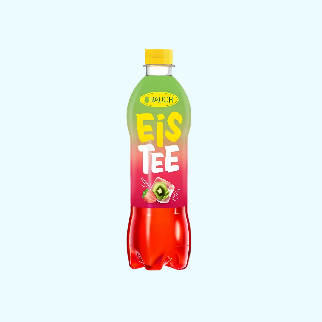 Rauch Eistee Strawberry-Kiwi Fl. 0,5l zzgl. € 0,25 EWP - SNACKS24.AT