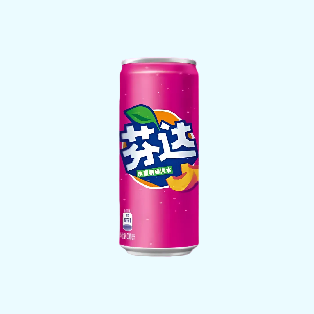 Fanta White Peach (China) Ds. 0,33l - SNACKS24.AT