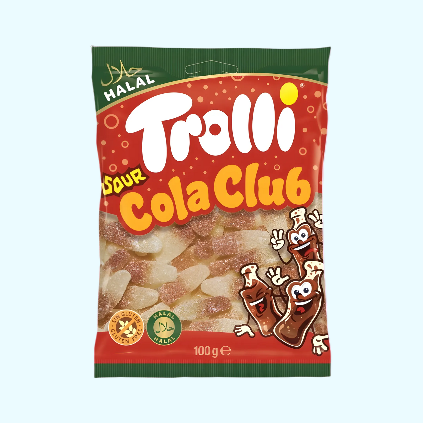 Trolli Halal Sour Cola Club 100g - SNACKS24.AT