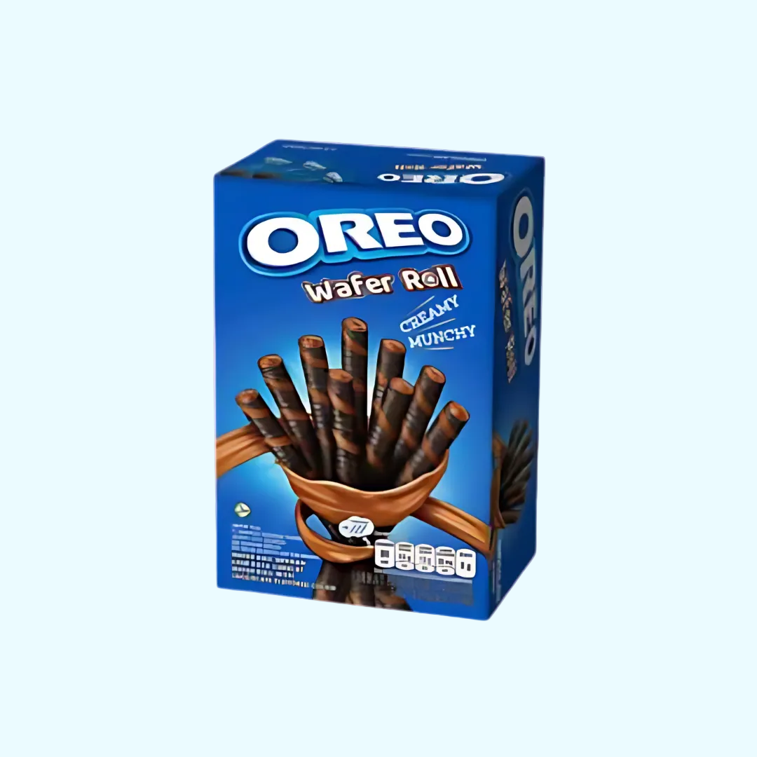 Oreo Waffelröllchen Schokolade, KroVending e.U., 54g, knusprige Waffelrollen mit Schokoladenfüllung, frisch verpackt kaufen | KroStore